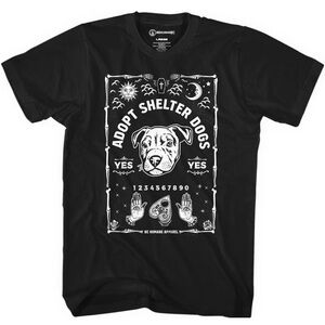 Be Humane - Printed Tee Shirt - Spirit Board with Dog Design - Men’s Size Medium